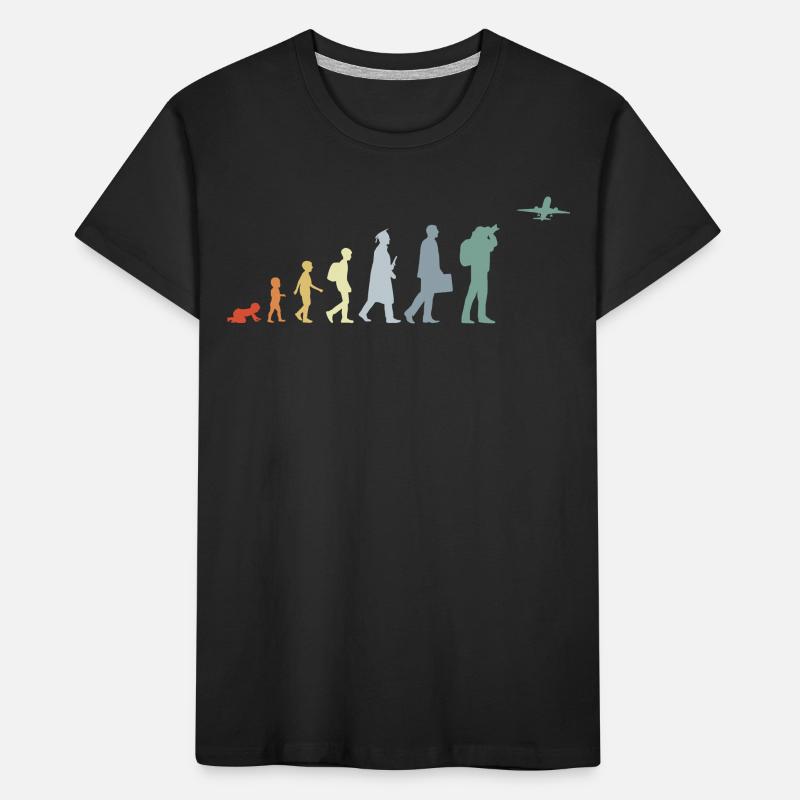 Flugzeugbeobachter Evolution Kinder Premium Bio T-Shirt