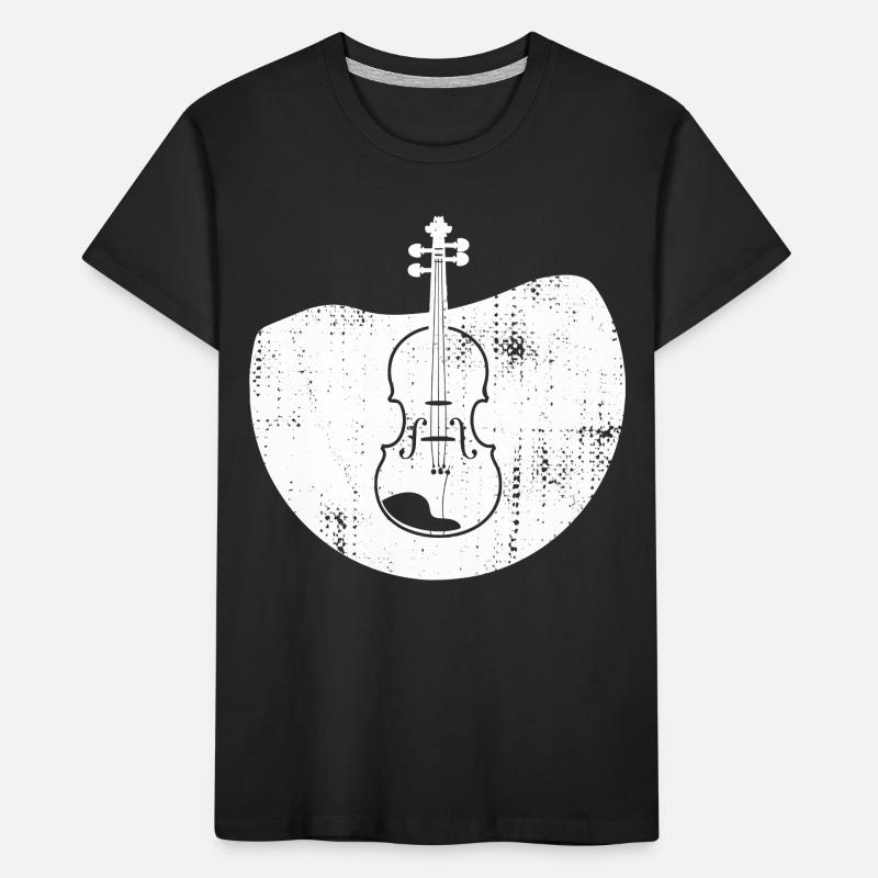 Dessin de violon T-shirt bio Premium Enfant