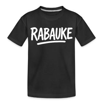 Rabauke - Kinder Premium Bio T-Shirt - Schwarz - Vorne
