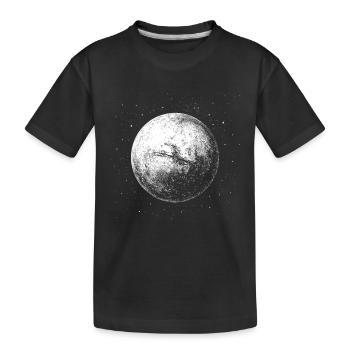Aimant martien - T-shirt bio Premium Enfant - noir - Devant