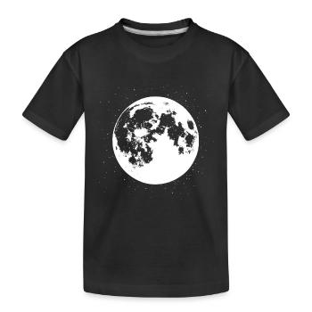 Vibrations de la pleine lune - T-shirt bio Premium Enfant - noir - Devant