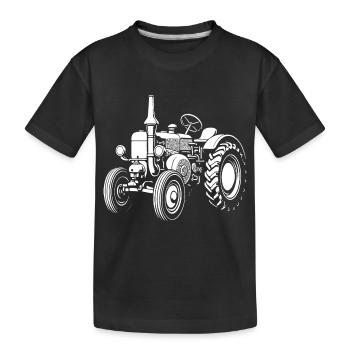 Héros nostalgique des champs - T-shirt bio Premium Enfant - noir - Devant