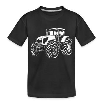 Puissance sur le terrain - T-shirt bio Premium Enfant - noir - Devant