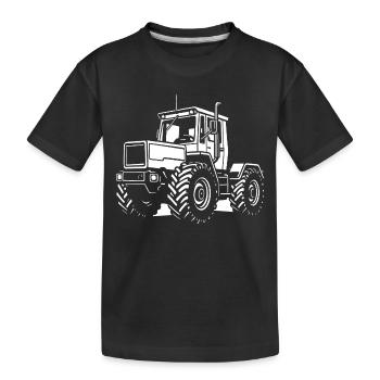 Kraft am Hang - Kinder Premium Bio T-Shirt - Schwarz - Vorne