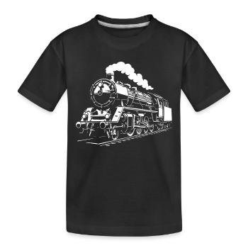 Temps de vapeur - T-shirt bio Premium Enfant - noir - Devant