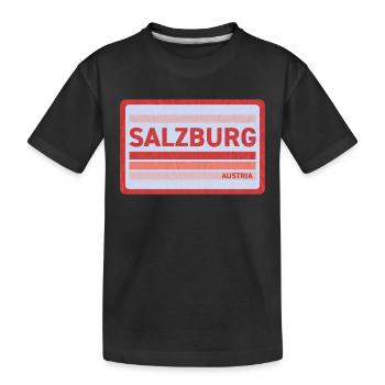 Imprimé de style rétro de Salzbourg - T-shirt bio Premium Enfant - noir - Devant