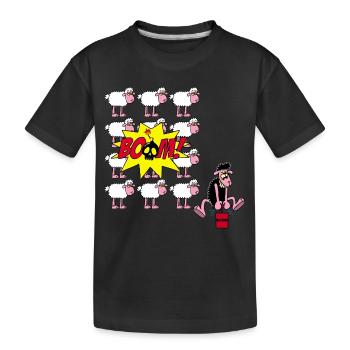 The black sheep strikes again - Kids' Premium Organic T-Shirt - black - Front