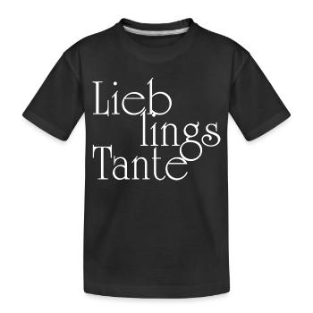 Tante préférée - Tante - T-shirt bio Premium Enfant - noir - Devant