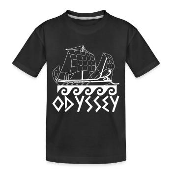 The Odyssey of Ulysses (black) - Kids' Premium Organic T-Shirt - black - Front