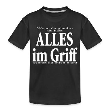 Pensez-vous que vous avez tout sous contrôle - T-shirt bio Premium Enfant - noir - Devant