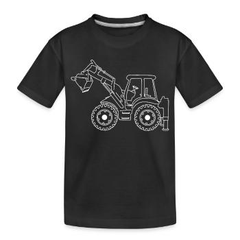 Excavatrice - T-shirt bio Premium Enfant - noir - Devant