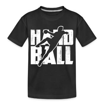 Handball amusant - T-shirt bio Premium Enfant - noir - Devant