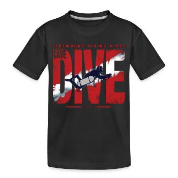Plongée Cave Diver Graphique - T-shirt bio Premium Enfant - noir - Devant
