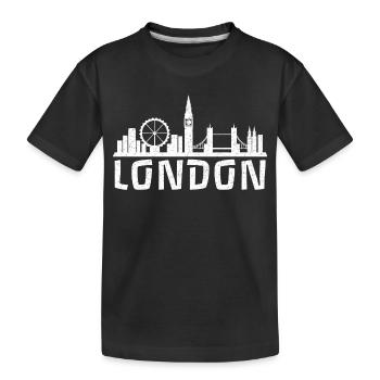 London Calling - Kinder Premium Bio T-Shirt - Schwarz - Vorne