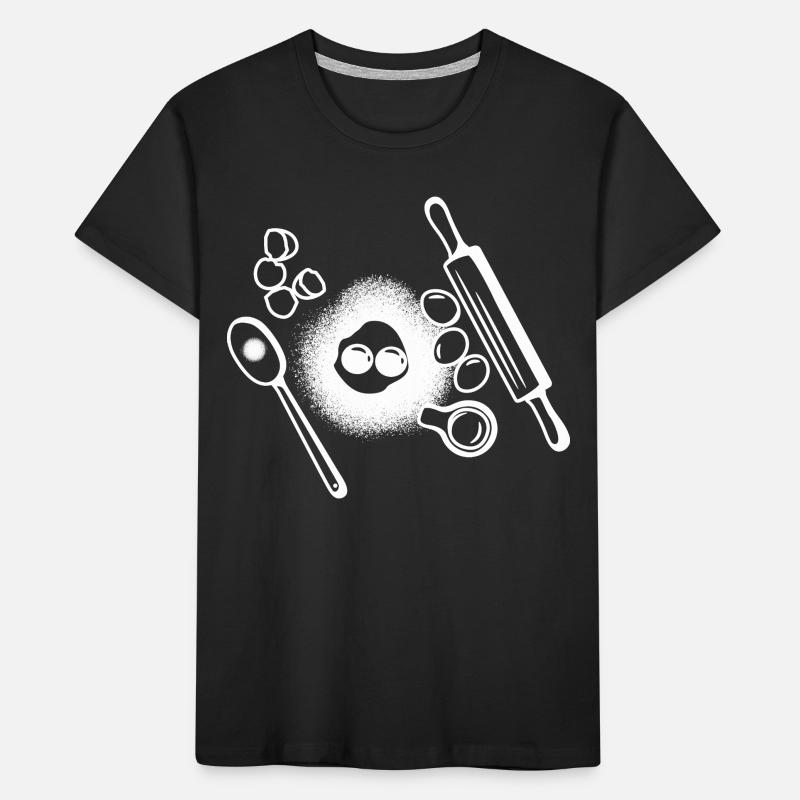 Baking Ingredients Drawing Kids' Premium Organic T-Shirt