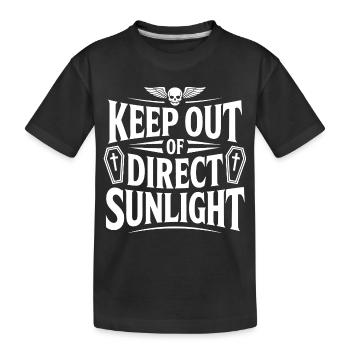 Tenir à l’abri de la lumière directe du soleil ! Vampire Goth Emo - T-shirt bio Premium Enfant - noir - Devant