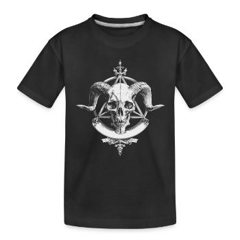 Demon Skull - Kids' Premium Organic T-Shirt - black - Front