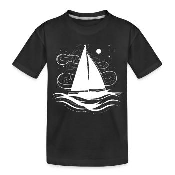 Voile - T-shirt bio Premium Enfant - noir - Devant
