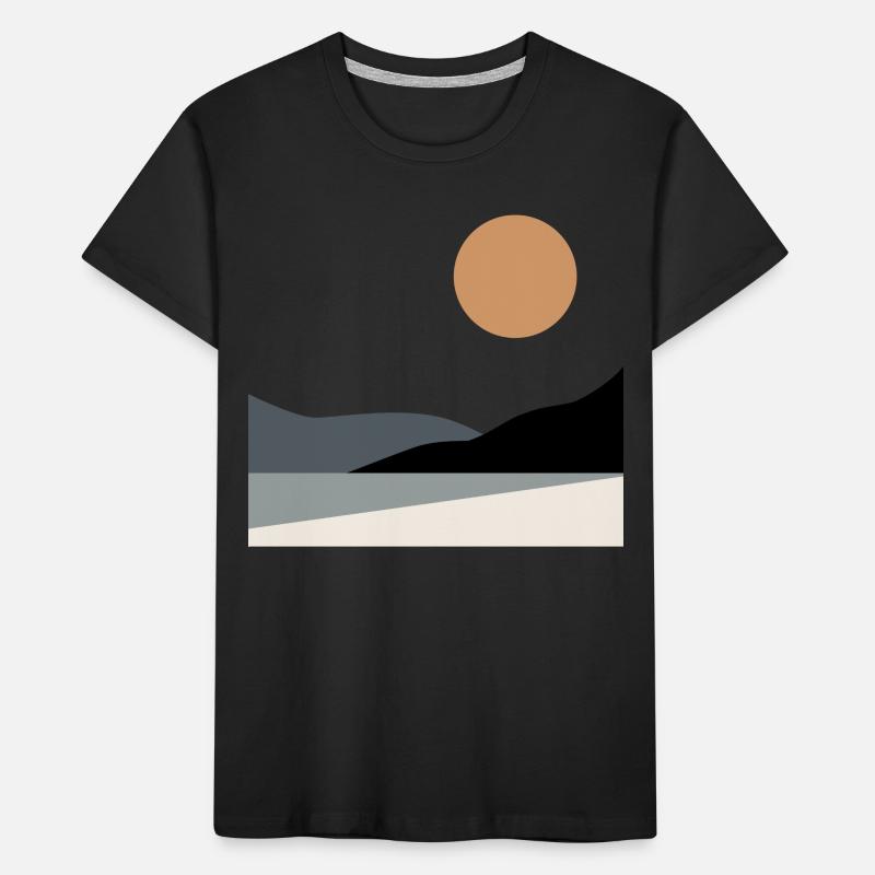 Abstrakte Landschaft Kinder Premium Bio T-Shirt