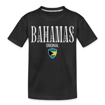 Originaire des Bahamas, né aux Bahamas - T-shirt bio Premium Enfant - noir - Devant