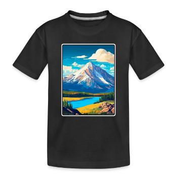 Affichage urbain vintage de Mount Katahdin USA - T-shirt bio Premium Enfant - noir - Devant