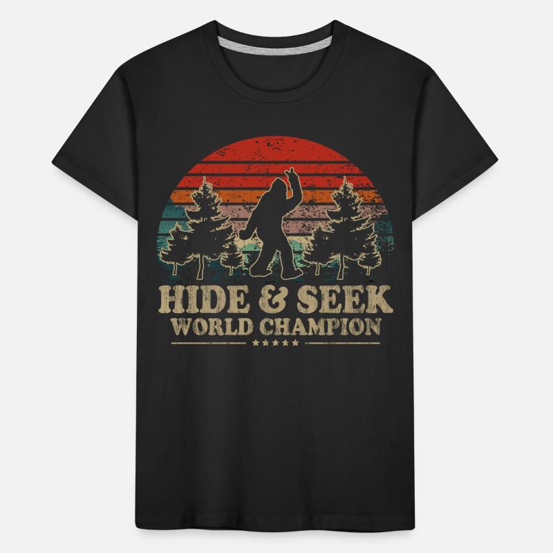Cache-cache Champion du Monde Bigfoot T-shirt bio Premium Enfant