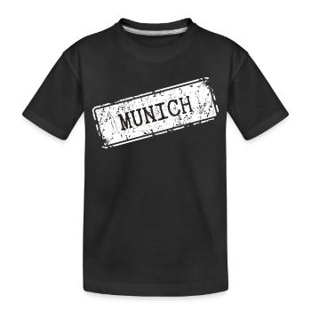 Munich - T-shirt bio Premium Enfant - noir - Devant