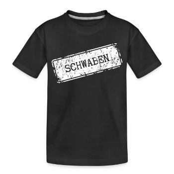 Conception du nom de la ville de Souabe - T-shirt bio Premium Enfant - noir - Devant