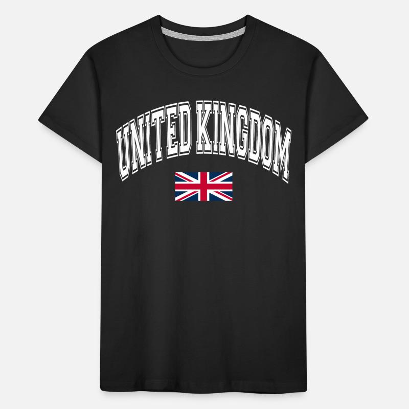 Drapeau du Royaume-Uni T-shirt bio Premium Enfant