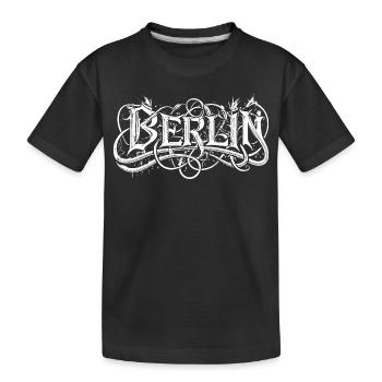Typographie des headbangers heavy metal berlinois - T-shirt bio Premium Enfant - noir - Devant