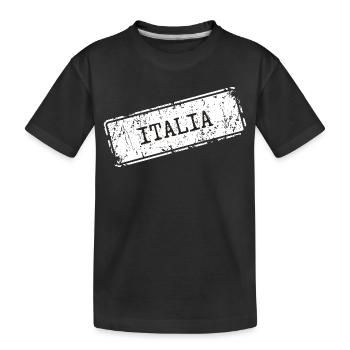 Italia - Kids' Premium Organic T-Shirt - black - Front