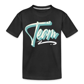 Équipe - T-shirt bio Premium Enfant - noir - Devant