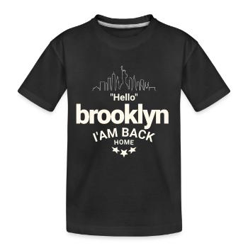 Design Brooklyn Homecoming - Kids' Premium Organic T-Shirt - black - Front