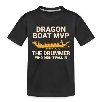 Champion de course de bateaux-dragons - T-shirt bio Premium Enfant - noir - Devant
