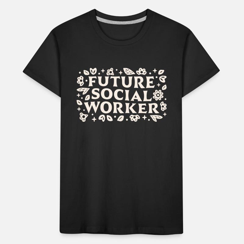 Zukünftiger Student der Sozialarbeiterin oder des Sozialarbeiters Kinder Premium Bio T-Shirt