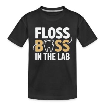 Zahntechniker-Präzision - Kinder Premium Bio T-Shirt - Schwarz - Vorne