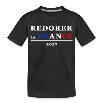 REDORER LA FRANCE 2 - T-shirt bio Premium Enfant - noir - Devant