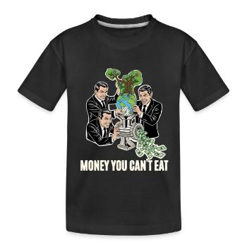 Humorvolle Finanzwelt  - Kinder Premium Bio T-Shirt - Schwarz - Vorne