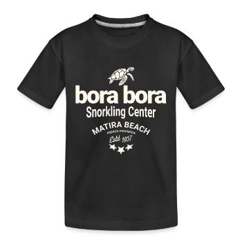 Bora Bora plongée sous marine - T-shirt bio Premium Enfant - noir - Devant