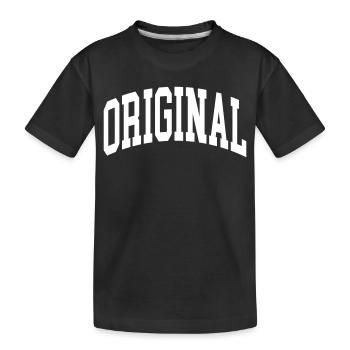 Original - Kinder Premium Bio T-Shirt - Schwarz - Vorne
