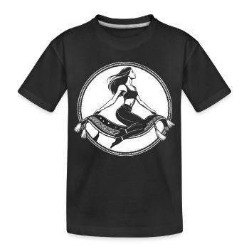 Fliegender Teppich Design – Magischer Orient - Kinder Premium Bio T-Shirt - Schwarz - Vorne