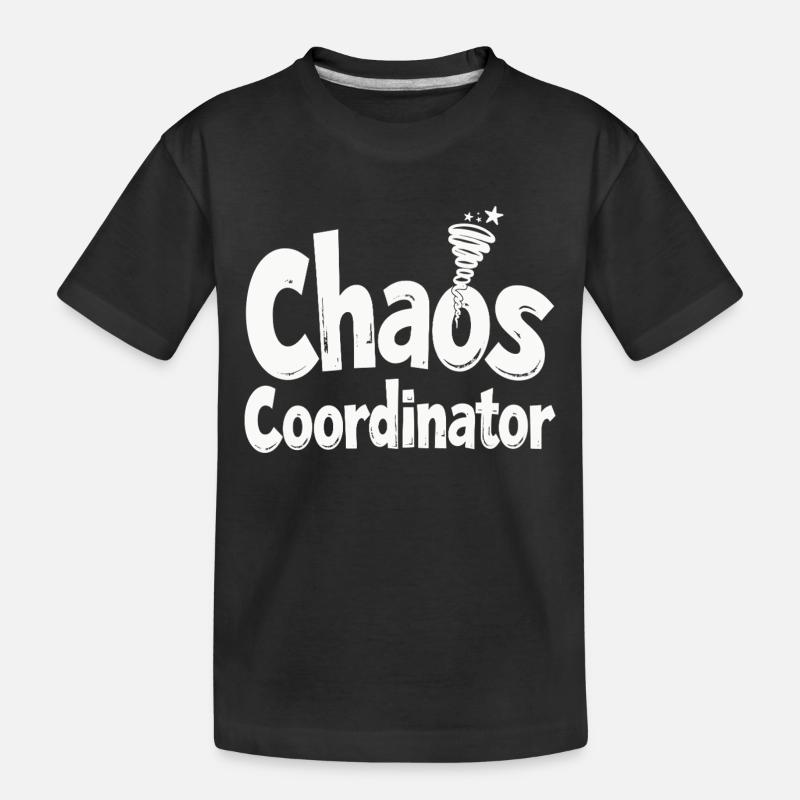 Chaos Coordinator - Lustiger Spruch - Kinder Premium Bio T-Shirt - Schwarz