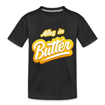 tout en beurre - T-shirt bio Premium Enfant - noir - Devant