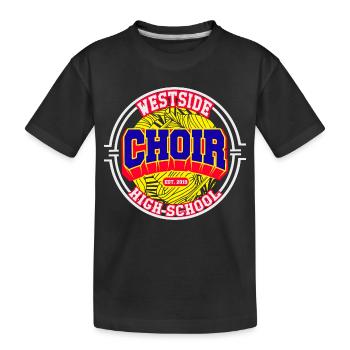 « Chorale du lycée Westside » – Édition Streetwear - T-shirt bio Premium Enfant - noir - Devant