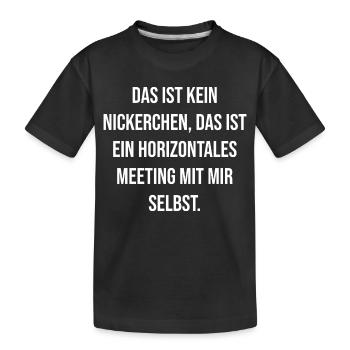 Horizont zum Selbst - Kinder Premium Bio T-Shirt - Schwarz - Vorne