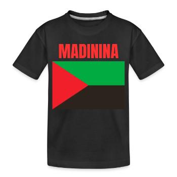 T-shirt Madinina drapeau Martinique - T-shirt bio Premium Enfant - noir - Devant