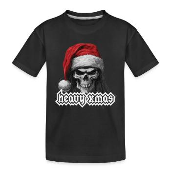Noël Heavy Metal - T-shirt bio Premium Enfant - noir - Devant