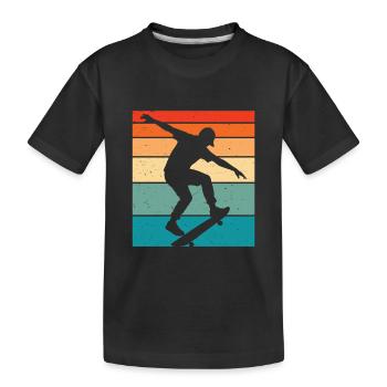 Skateurs Skate Enfants Skateurs - T-shirt bio Premium Enfant - noir - Devant