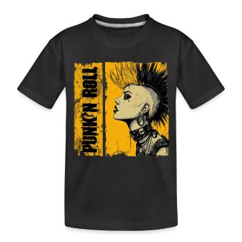 Fille Punk’n Roll - T-shirt bio Premium Enfant - noir - Devant