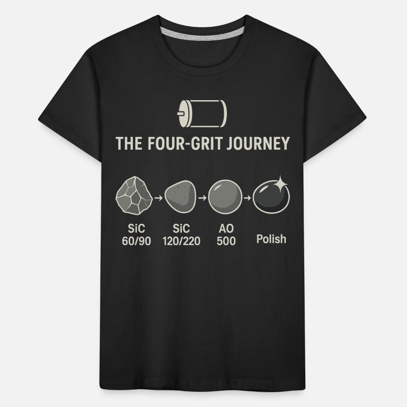 The four-step grinding process Kids' Premium Organic T-Shirt
